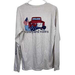 Vineyard Vines Red, White, & Blue Graphic Long Sleeve T-Shirt